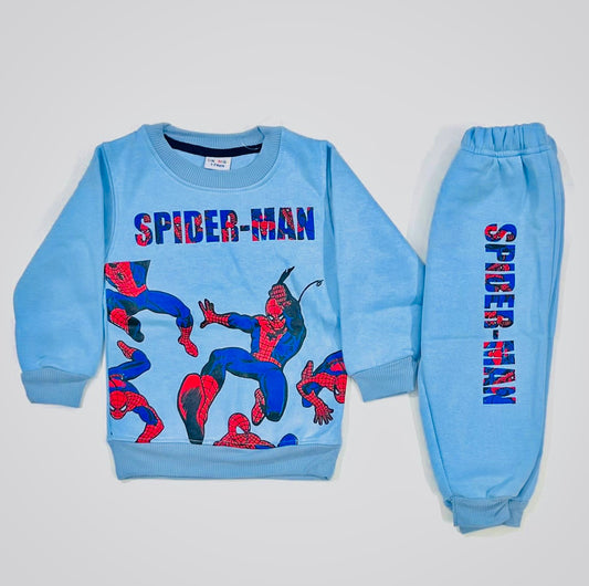 Spider-Man Printed Sweatshirt Tracksuit For Kids