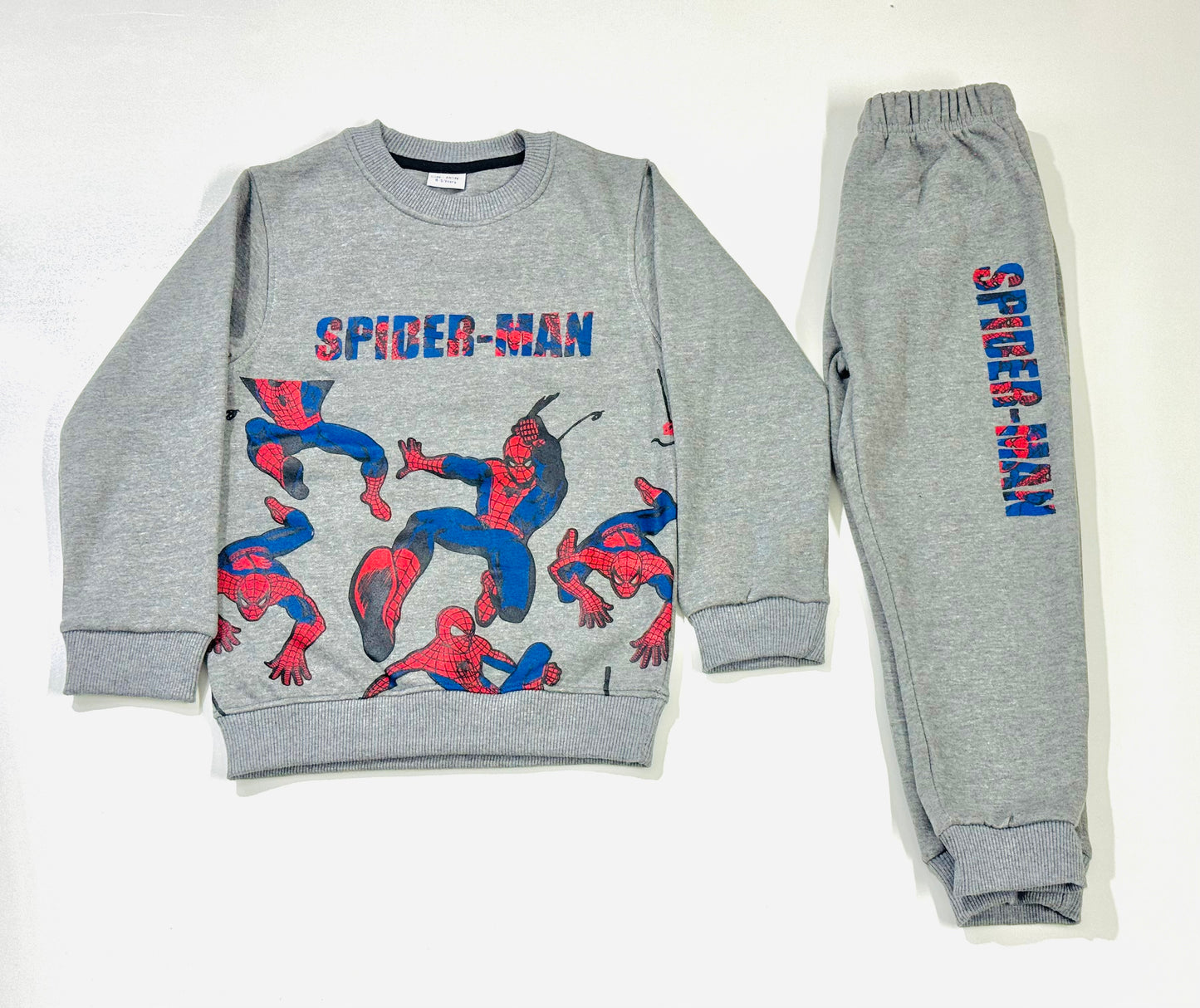 Spider-Man Printed Sweatshirt Tracksuit For Kids
