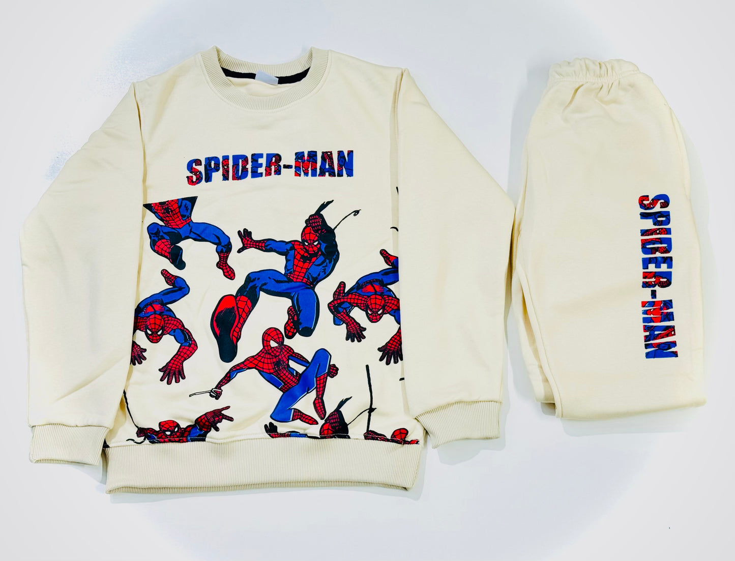 Spider-Man Printed Sweatshirt Tracksuit For Kids