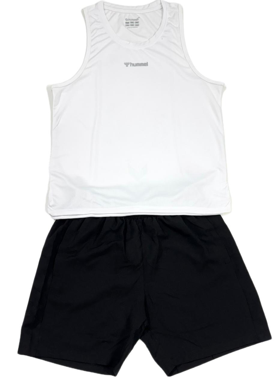 Hummel Sleeveless Shirt And Short Pair For Men